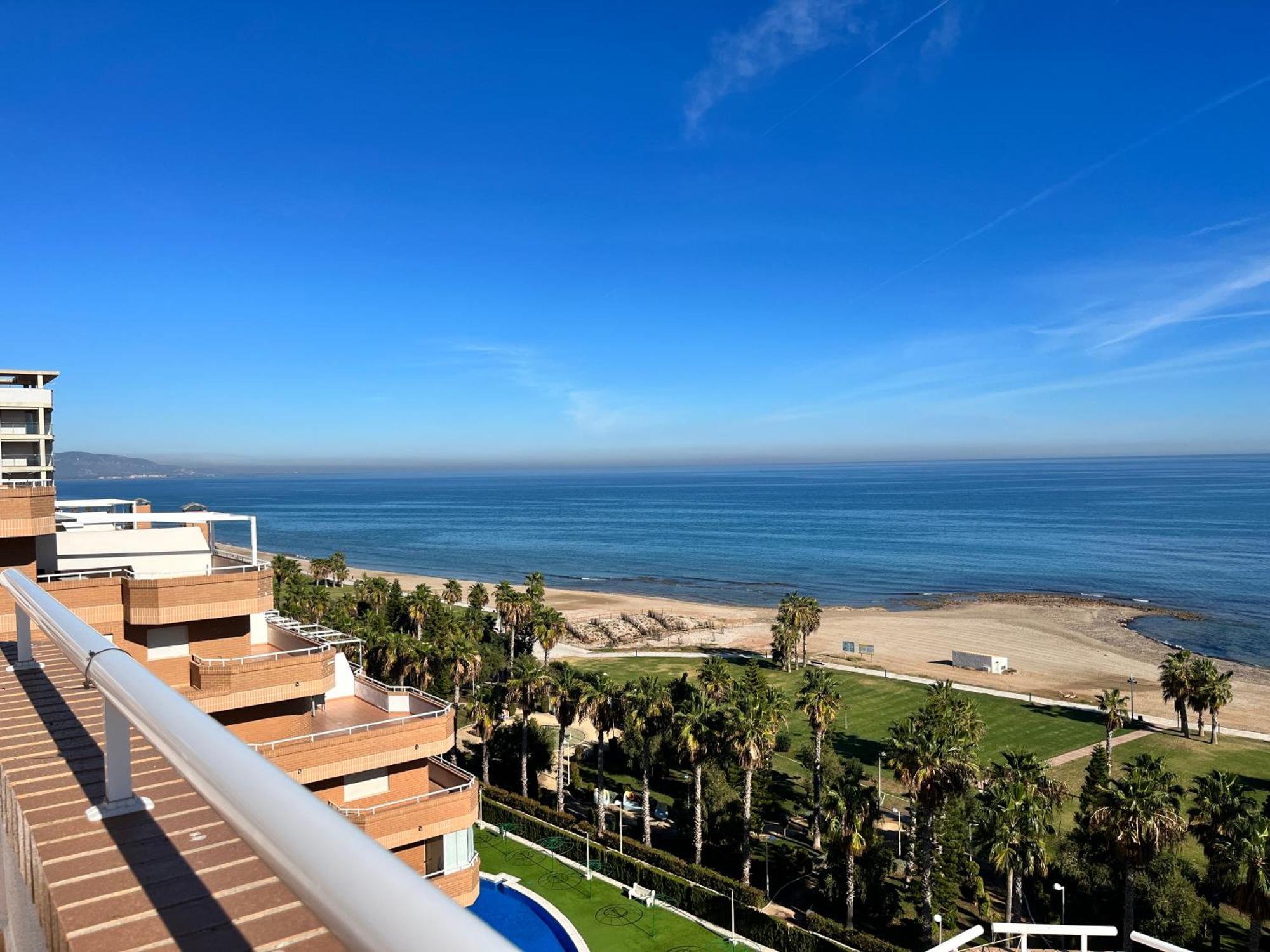 Acv - Vistamar Ii-1ª Linea Planta 9 Frontal Al Mar Apartman Orpesa Kültér fotó